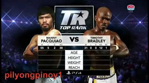 MANNY PACQUIAO VS TIMOTHY BRADELY 1.